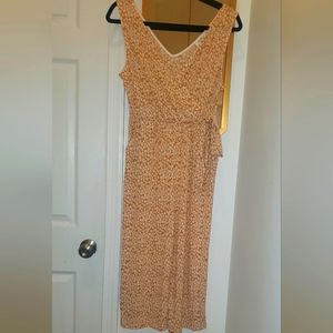 Orange & White Romper